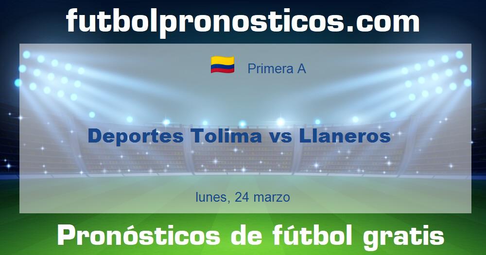 Deportes Tolima vs Llaneros