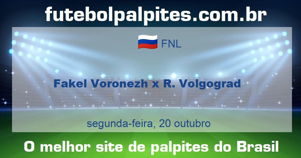 Fakel Voronezh x R. Volgograd Fakel Voronezh x R. Volgograd