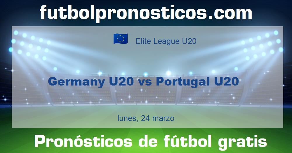 Germany U20 vs Portugal U20