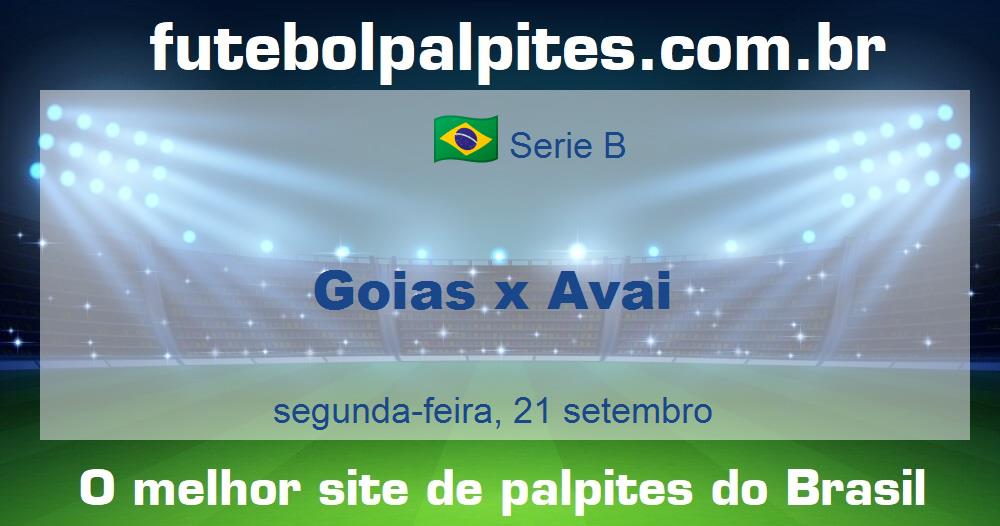 Goias x Avai Goias x Avai