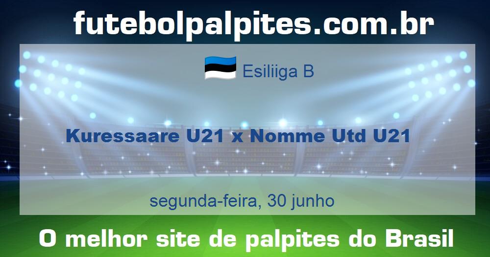 Kuressaare U21 x Nomme Utd U21 Kuressaare U21 x Nomme Utd U21