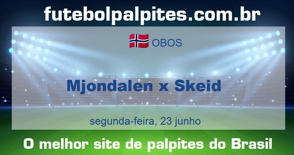 Mjondalen x Skeid Mjondalen x Skeid