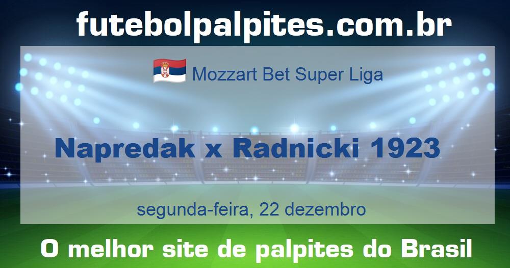 Napredak x Radnicki 1923 Napredak x Radnicki 1923