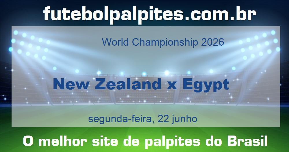 New Zealand x Egypt New Zealand x Egypt