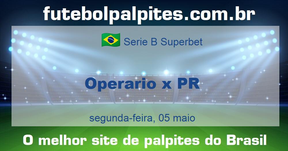 Operario x PR Operario x PR