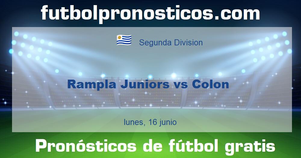 Rampla Juniors vs Colon Rampla Juniors vs Colon