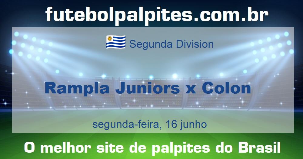 Rampla Juniors x Colon Rampla Juniors x Colon