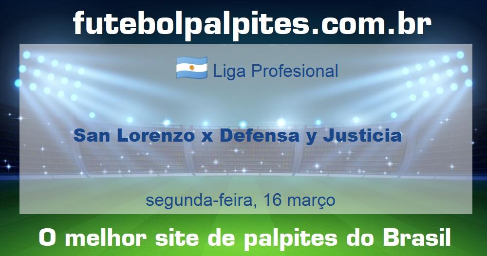 San Lorenzo x Defensa y Justicia