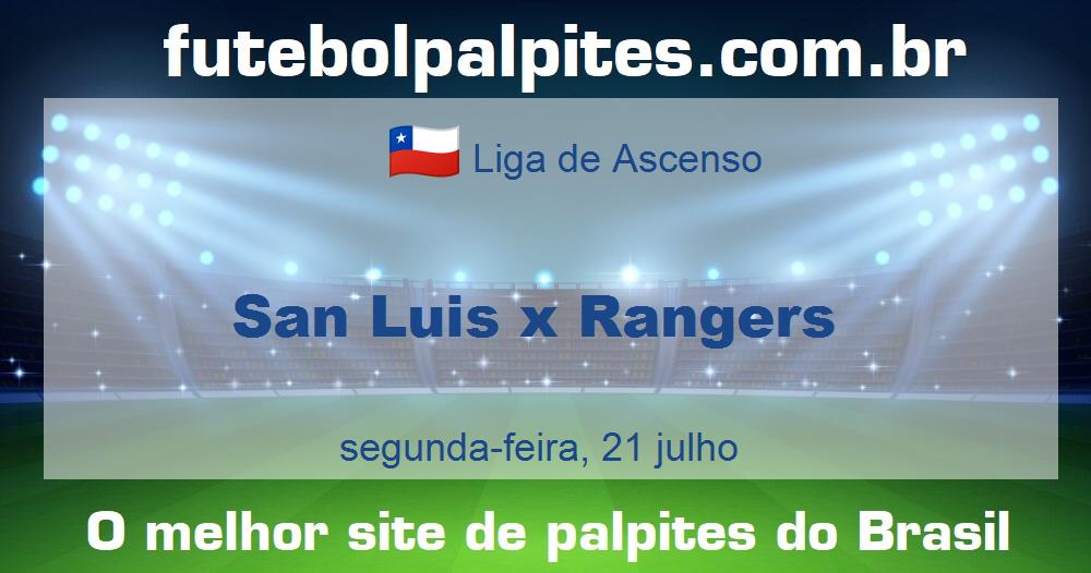 San Luis x Rangers