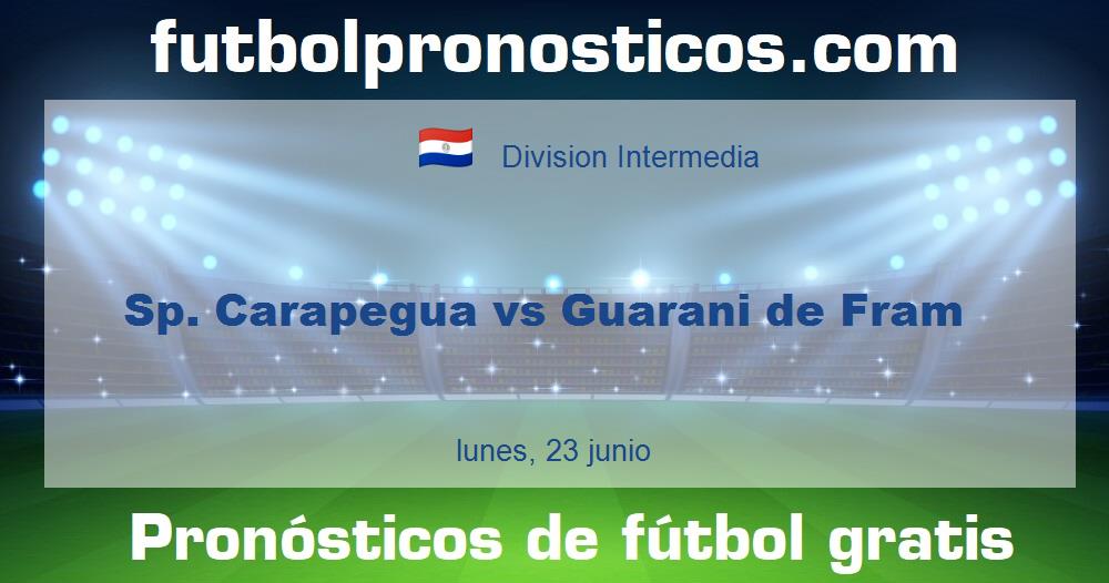 Sp. Carapegua vs Guarani de Fram Sp. Carapegua vs Guarani de Fram