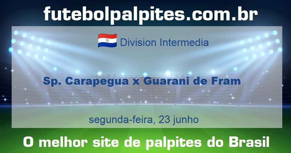 Sp. Carapegua x Guarani de Fram Sp. Carapegua x Guarani de Fram