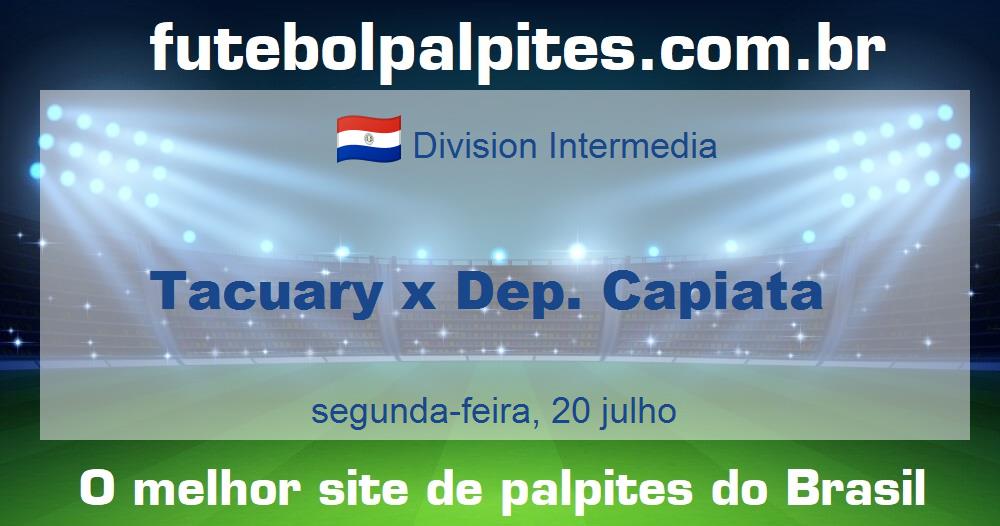 Tacuary x Dep. Capiata Tacuary x Dep. Capiata