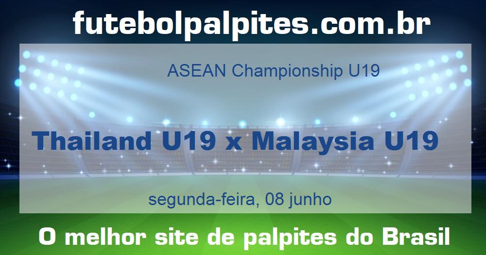 Thailand U19 x Malaysia U19 Thailand U19 x Malaysia U19