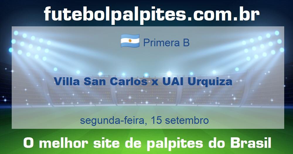 Villa San Carlos x UAI Urquiza Villa San Carlos x UAI Urquiza