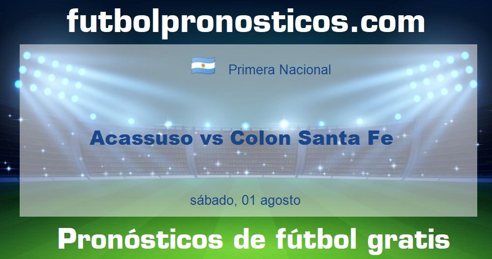 Acassuso vs Colon Santa Fe Acassuso vs Colon Santa Fe