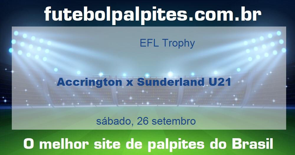 Accrington x Sunderland U21