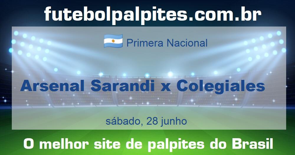 Arsenal Sarandi x Colegiales Arsenal Sarandi x Colegiales