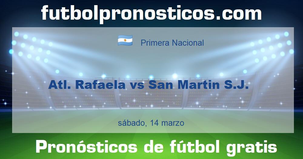 Atl. Rafaela vs San Martin S.J.