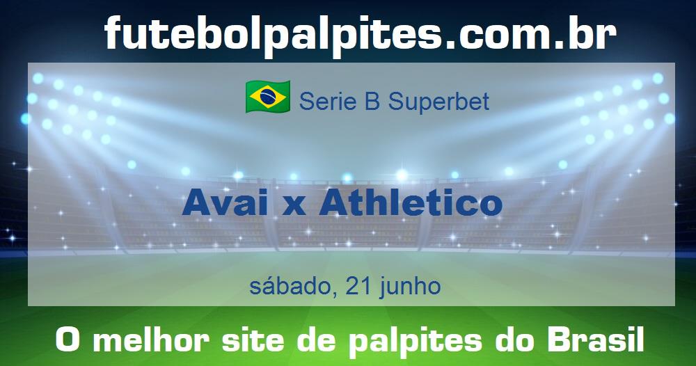 Avai x Athletico Avai x Athletico