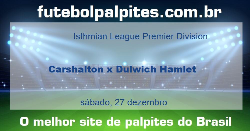 Carshalton x Dulwich Hamlet