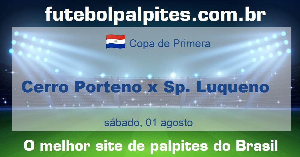 Cerro Porteno x Sp. Luqueno