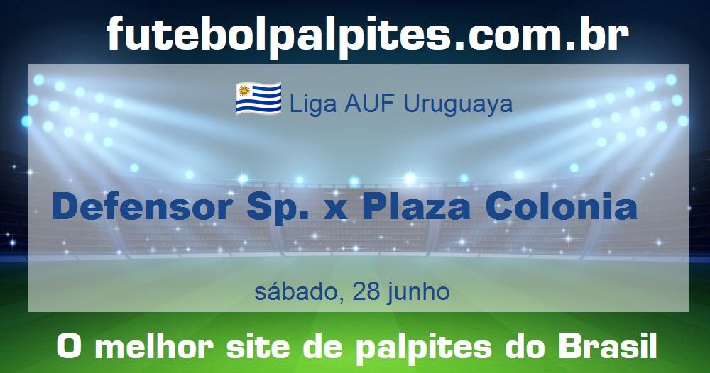 Defensor Sp. x Plaza Colonia Defensor Sp. x Plaza Colonia
