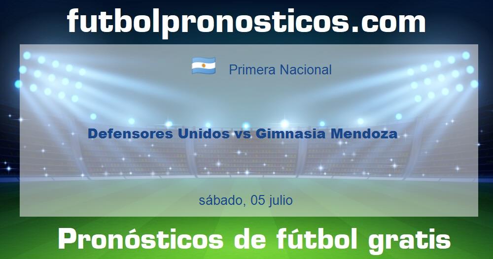 Defensores Unidos vs Gimnasia Mendoza