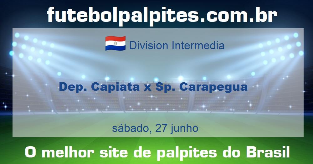 Dep. Capiata x Sp. Carapegua