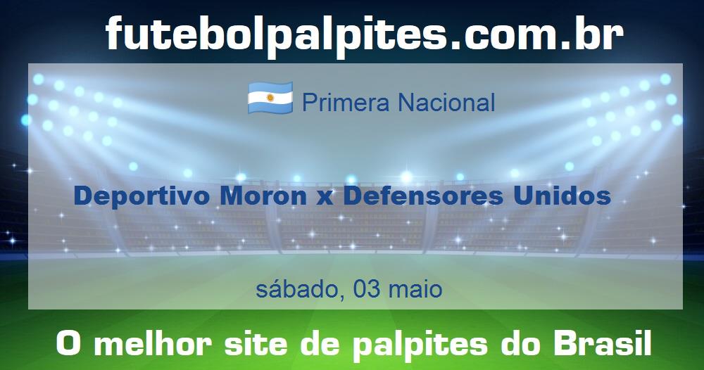 Deportivo Moron x Defensores Unidos Deportivo Moron x Defensores Unidos