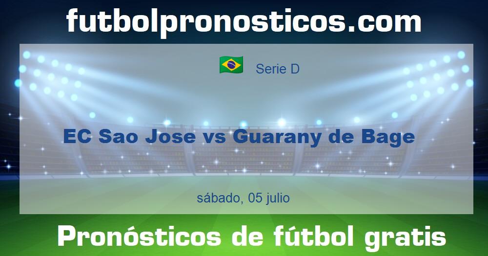 EC Sao Jose vs Guarany de Bage EC Sao Jose vs Guarany de Bage