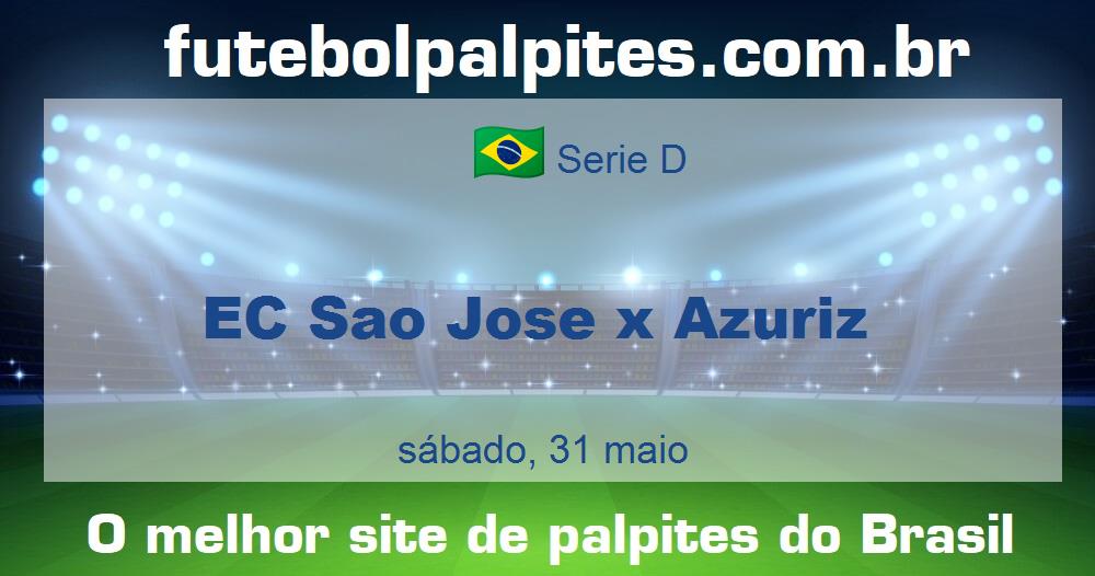 EC Sao Jose x Azuriz EC Sao Jose x Azuriz
