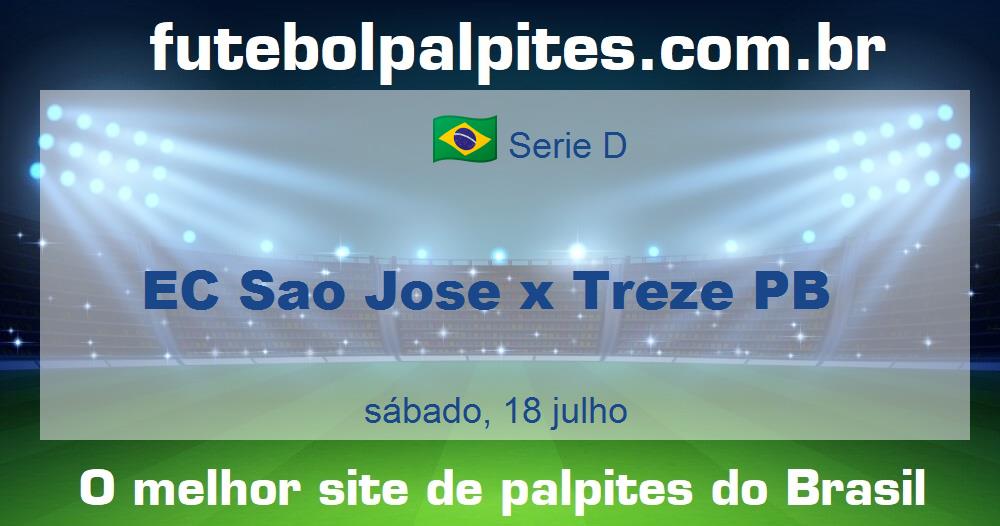 EC Sao Jose x Treze PB