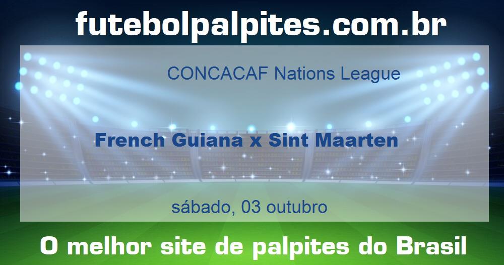 French Guiana x Sint Maarten
