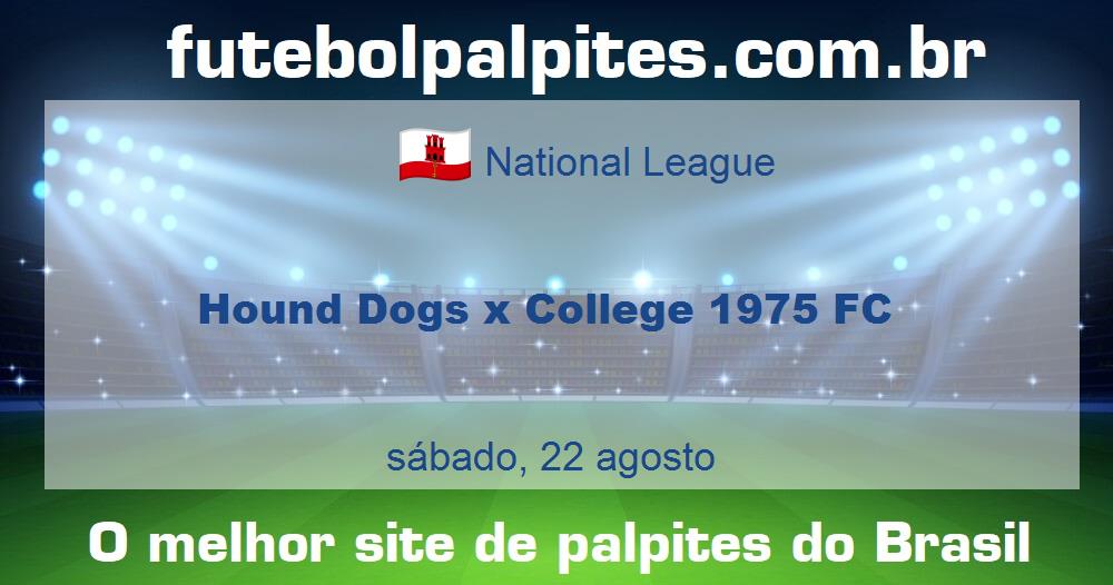 Hound Dogs x College 1975 FC Hound Dogs x College 1975 FC