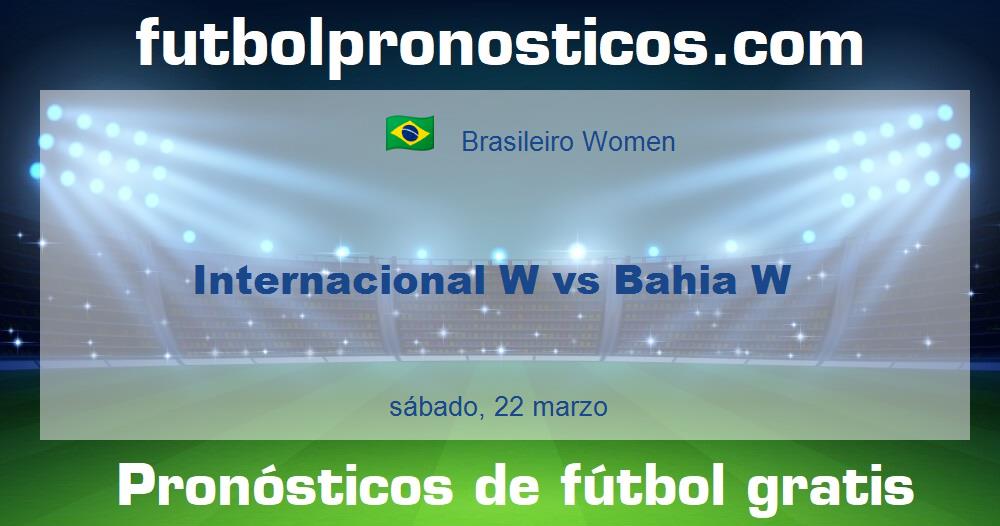 Internacional W vs Bahia W