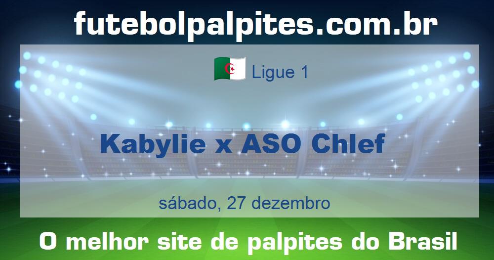 Kabylie x ASO Chlef