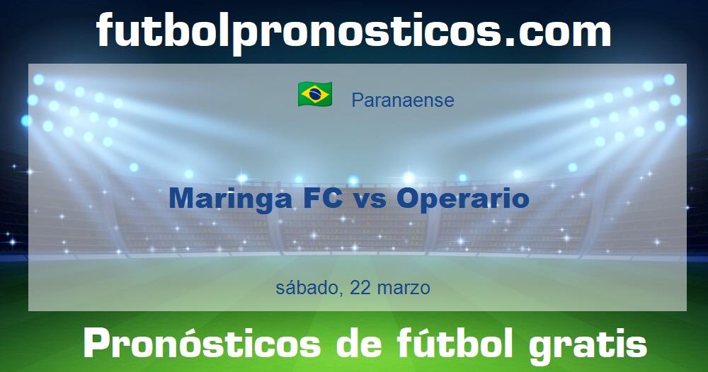 Maringa FC vs Operario