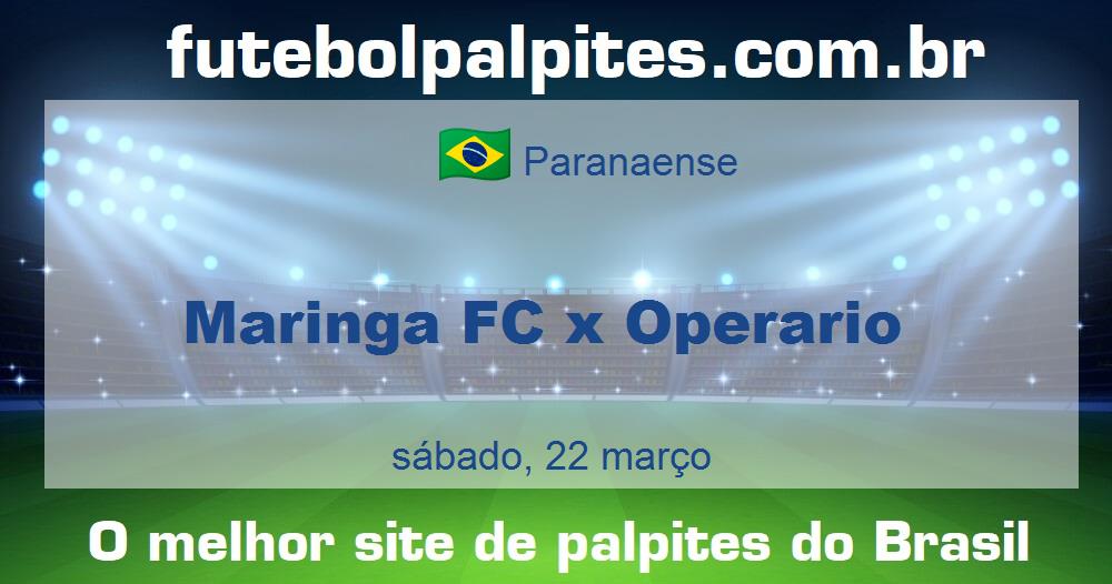 Maringa FC x Operario