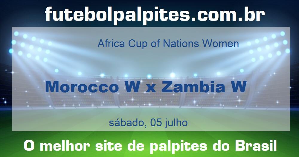 Morocco W x Zambia W Morocco W x Zambia W