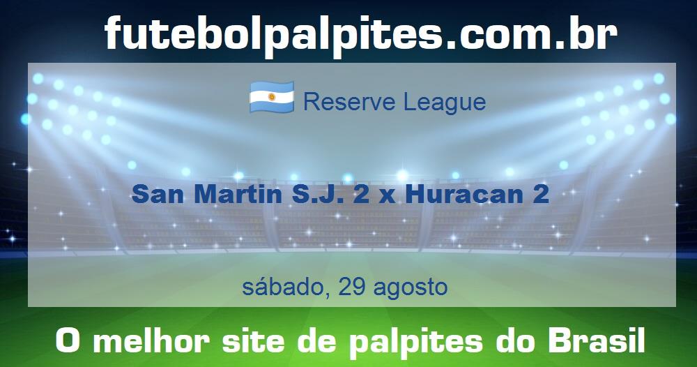San Martin S.J. 2 x Huracan 2