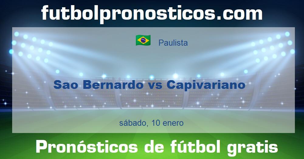 Sao Bernardo vs Capivariano