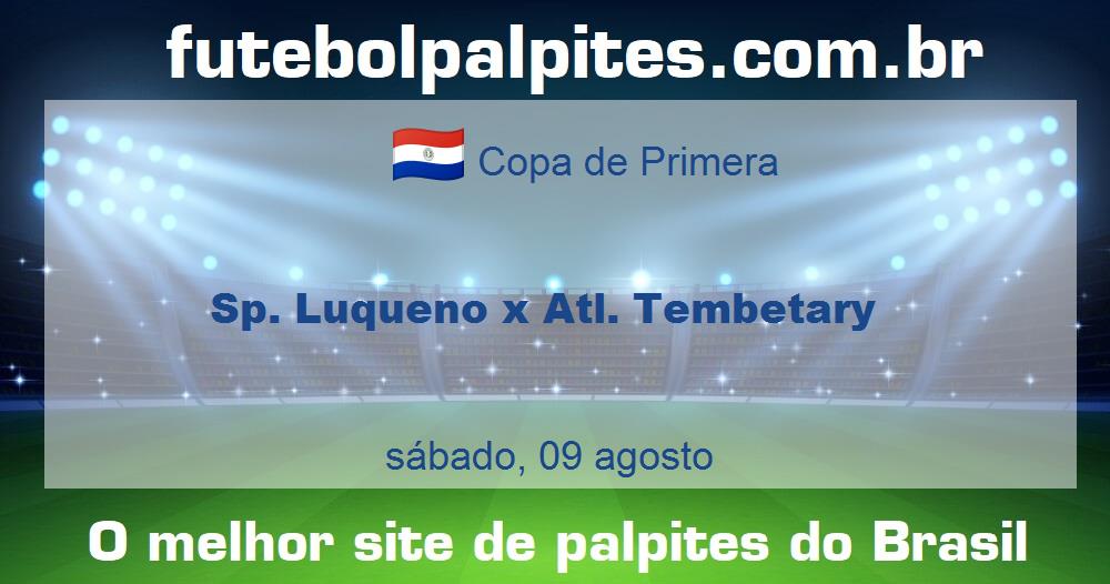 Sp. Luqueno x Atl. Tembetary Sp. Luqueno x Atl. Tembetary