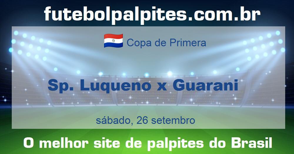 Sp. Luqueno x Guarani Sp. Luqueno x Guarani