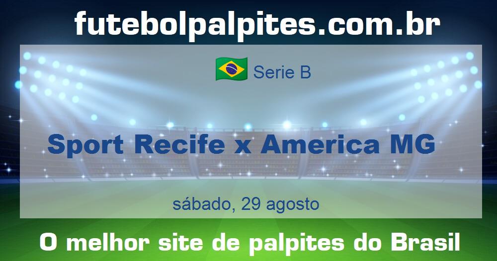 Sport Recife x America MG