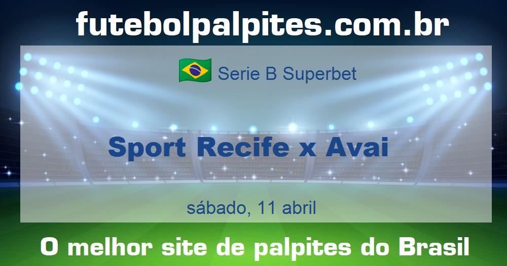 Sport Recife x Avai Sport Recife x Avai