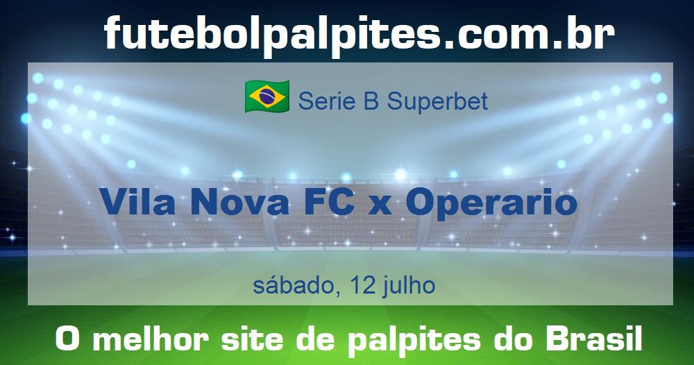 Vila Nova FC x Operario Vila Nova FC x Operario