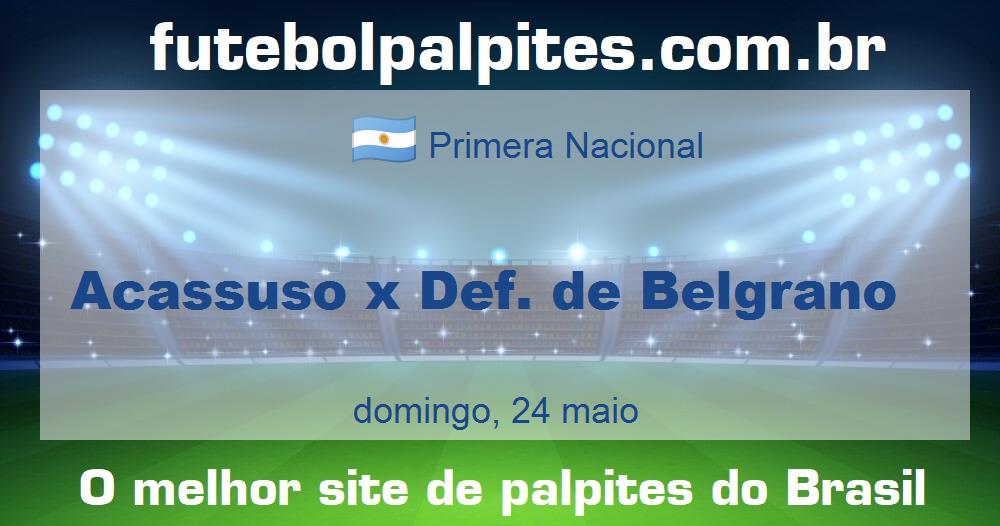 Acassuso x Def. de Belgrano Acassuso x Def. de Belgrano