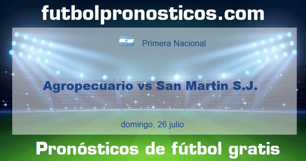 Agropecuario vs San Martin S.J. Agropecuario vs San Martin S.J.