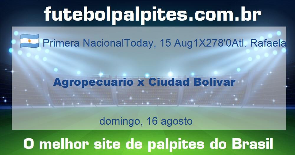 Agropecuario x Ciudad Bolivar Agropecuario x Ciudad Bolivar