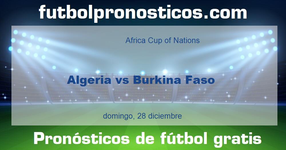 Algeria vs Burkina Faso
